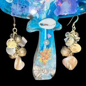 Vibrant Ocean-Inspired Earrings NWOT